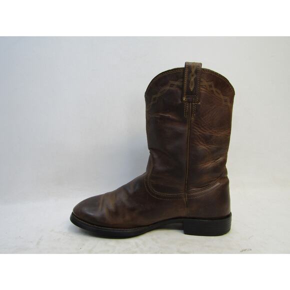 Ariat Womens Size 9.5 B Brown Leather Cowboy Western Boots - Picture 2 of 11